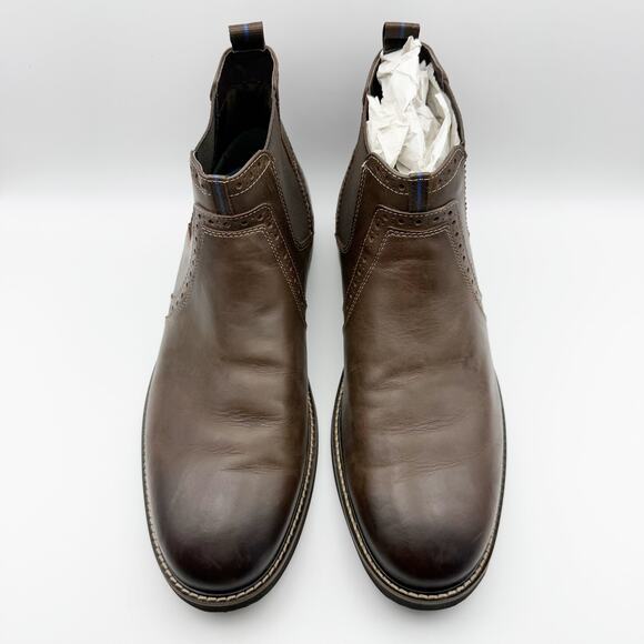 Nunn Bush KORE Womens Otis Chelsea Boot Size 11 M Brown Leather Plain Toe NIB - Picture 8 of 14